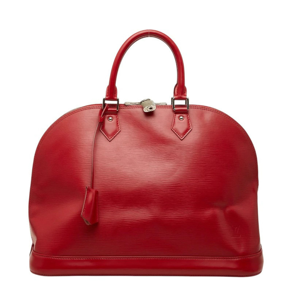 Louis Vuitton Epi Alma Handbag Carmine Red Leather